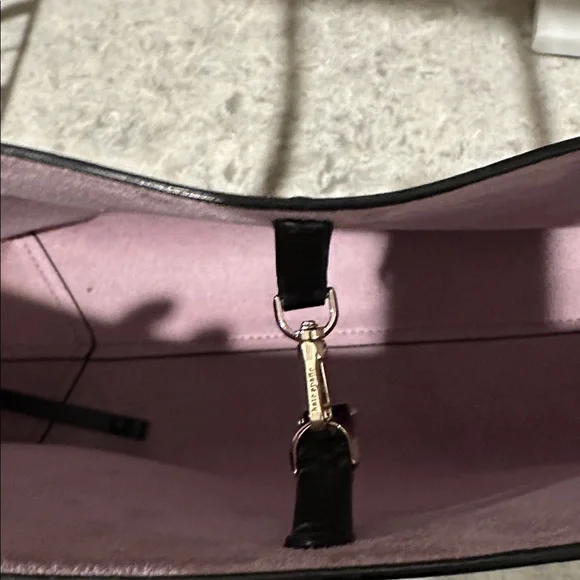 kate spade Black Floral Tote with White and Purple Daisy Print - Picture 6 of 6